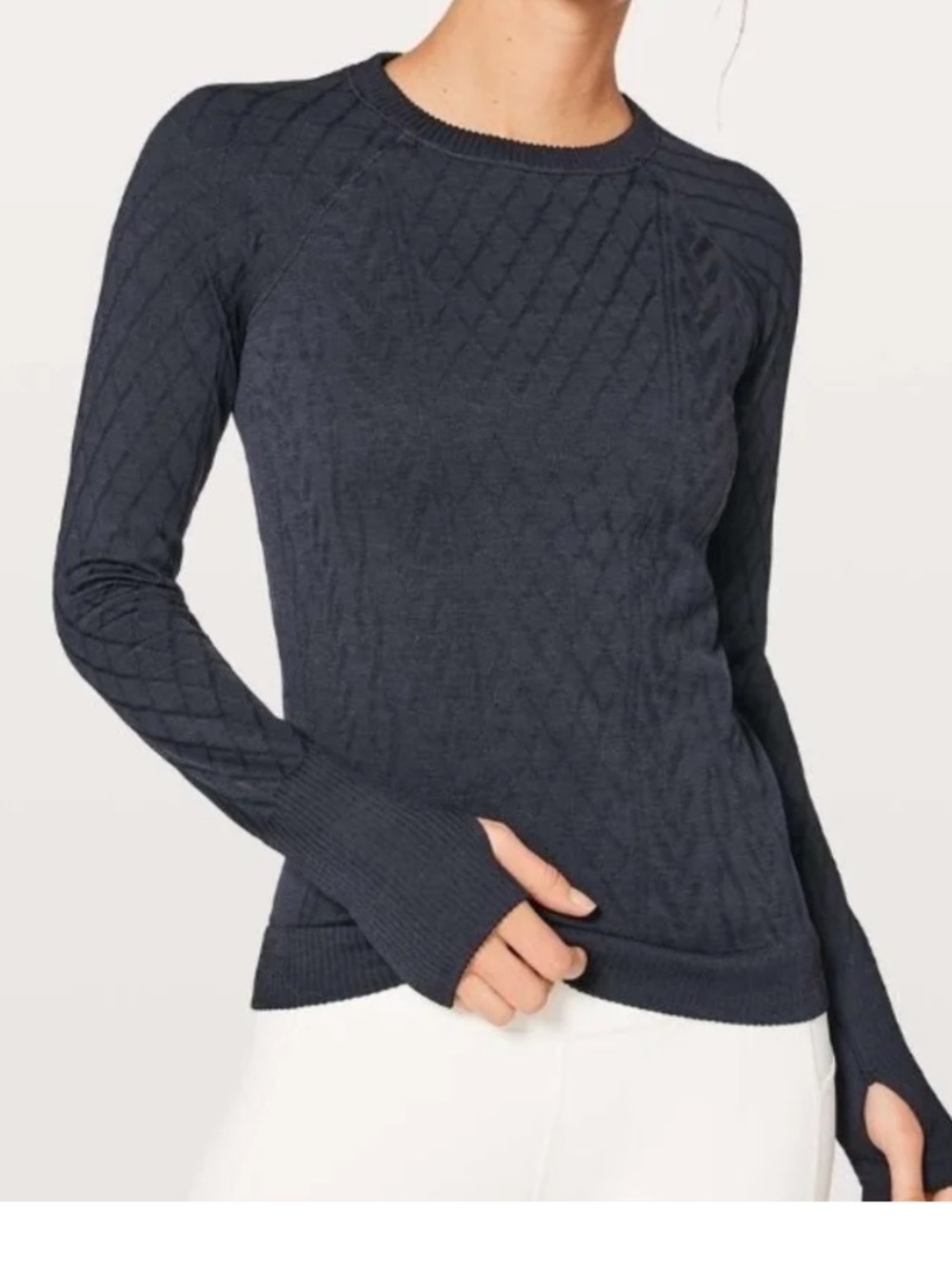 Lululemon rest less pullover navy Sz 4